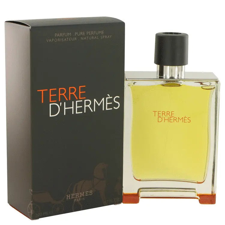Terre D'hermes Cologne By Hermes Pure Perfume Spray 6.7oz/200ml For Men - LANCE